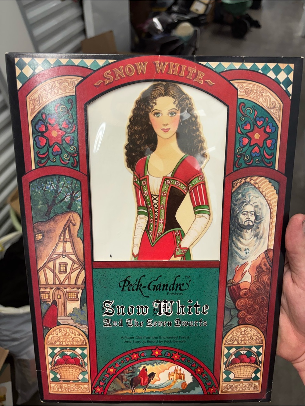 Peck-Gandre Snow White Paper Doll Set Uncut Sheets w/Clothing 12x9"